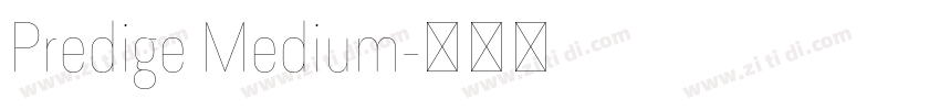 Predige Medium字体转换